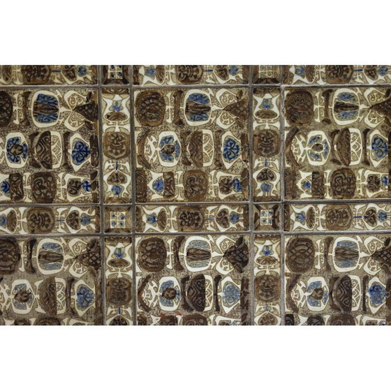 Image 1 of Table basse rectangulaire vintage en palissandre et céramique, Danemark 1960