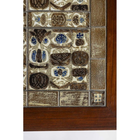 Image 1 of Table basse rectangulaire vintage en palissandre et céramique, Danemark 1960