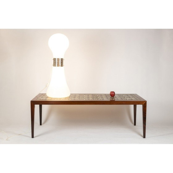 Image 1 of Table basse rectangulaire vintage en palissandre et céramique, Danemark 1960