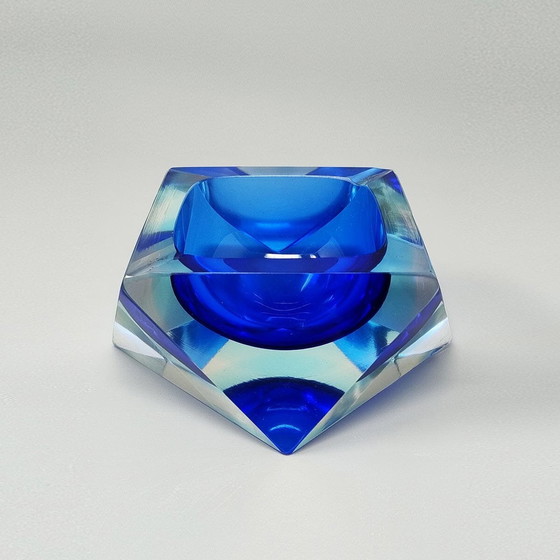 Image 1 of 1960S Cendrier bleu étonnant ou Vide Poche par Flavio Poli pour Seguso
