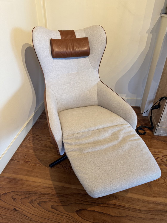 Image 1 of Fauteuil relax, Prominent Model A 101 Brown, Beige Combination