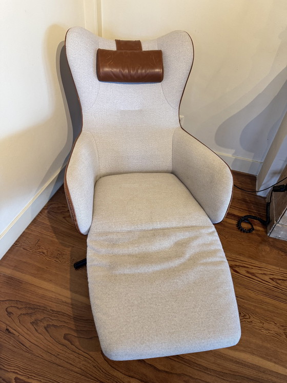 Image 1 of Fauteuil relax, Prominent Model A 101 Brown, Beige Combination