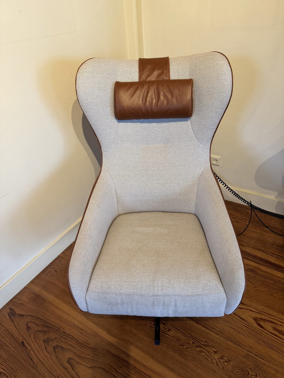 Image 1 of Fauteuil relax, Prominent Model A 101 Brown, Beige Combination