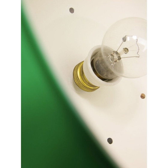 Image 1 of Lampe de table vintage en laiton et plastique, Italie