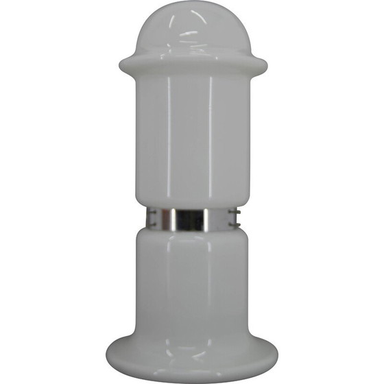 Image 1 of Lampadaire vintage en verre blanc par Karel Volf, Tchécoslovaquie 1970