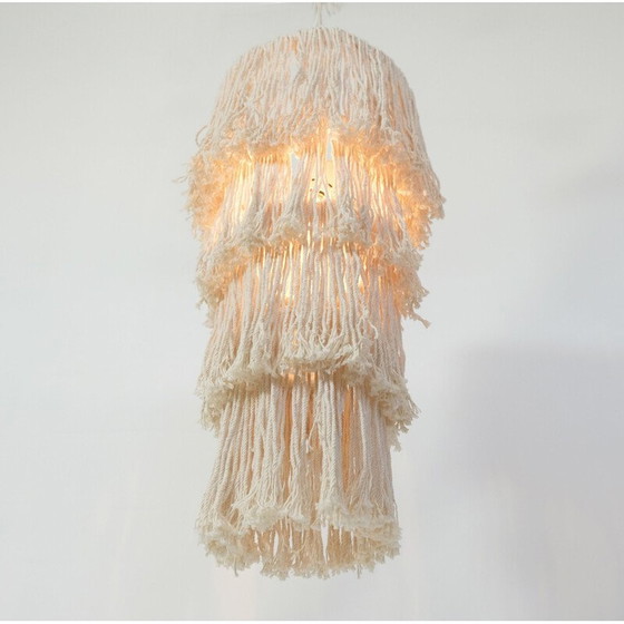 Image 1 of Abat-jour vintage en macramé, Mexique