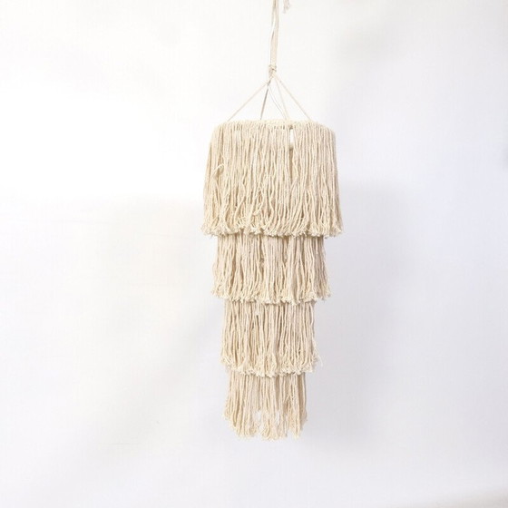 Image 1 of Abat-jour vintage en macramé, Mexique