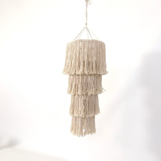 Image 1 of Abat-jour vintage en macramé, Mexique