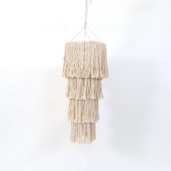 Image 1 of Abat-jour vintage en macramé, Mexique