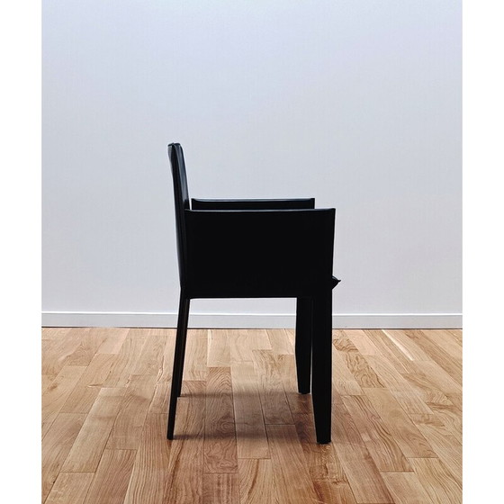 Image 1 of Chaise vintage Margot en cuir épais avec accoudoirs par Cattelan Italia