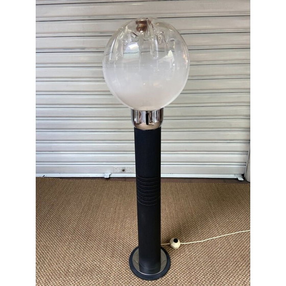 Image 1 of Lampadaire vintage Mazzega en verre de Murano et métal, 1970