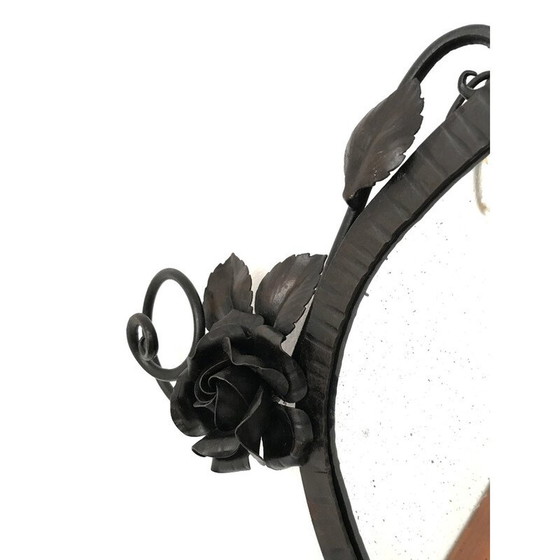 Image 1 of Miroir vintage Art Déco en fer forgé, 1925s-1930s