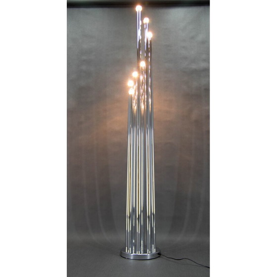 Image 1 of Lampadaire vintage chromé de Goffredo Reggiani, 1970