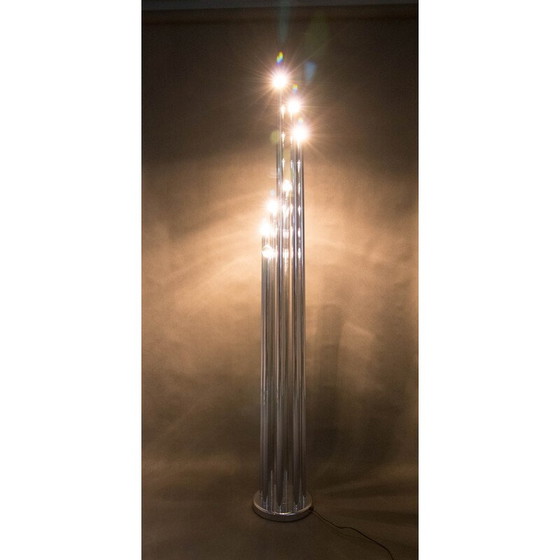 Image 1 of Lampadaire vintage chromé de Goffredo Reggiani, 1970