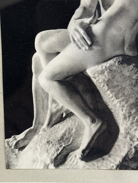 Image 1 of Le Baiser De Rodin - Photographie Sous Cadre - Photo 10/15 Cm