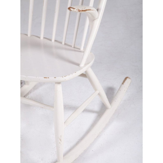 Image 1 of Fauteuil à bascule Vintage Model IW3 par Illum Wikkelsø pour Niels Eilersen, années 1950