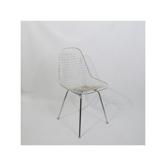 Image 1 of Paire de chaises vintage "Dkx 1 Wire Chair" par Charles et Ray Eames pour Herman Miller, 1952