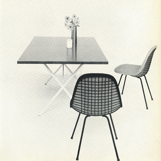 Image 1 of Paire de chaises vintage "Dkx 1 Wire Chair" par Charles et Ray Eames pour Herman Miller, 1952