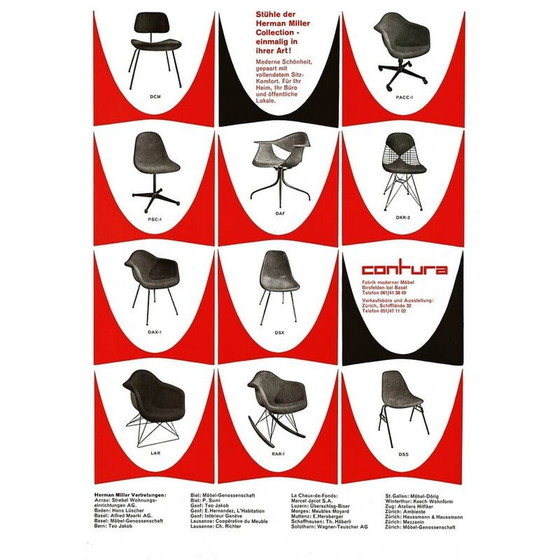 Image 1 of Paire de chaises vintage "Dkx 1 Wire Chair" par Charles et Ray Eames pour Herman Miller, 1952