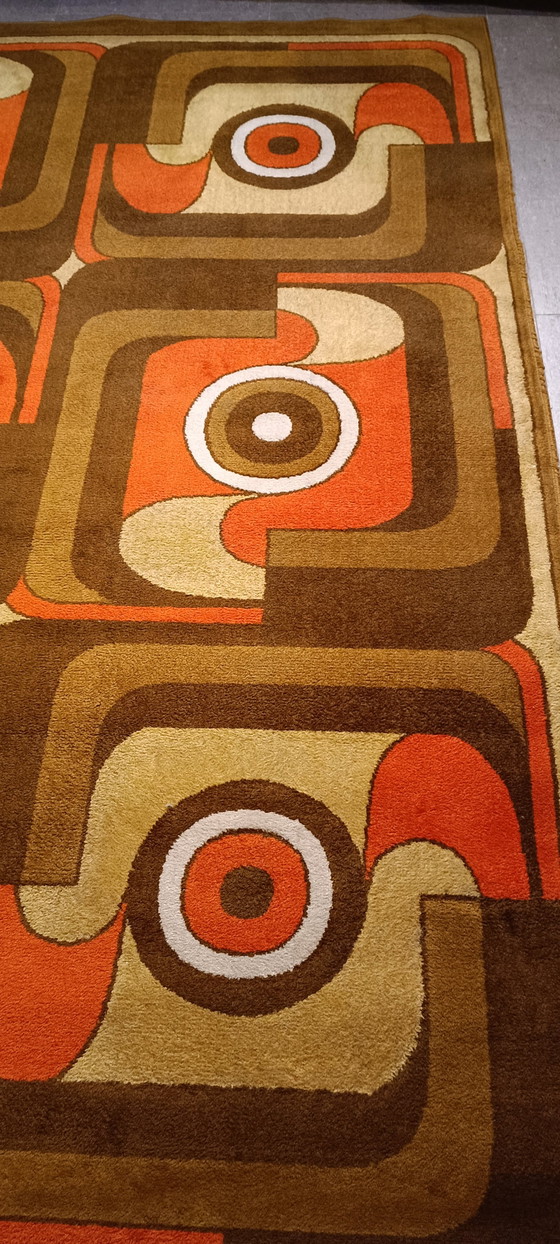 Image 1 of Tapis vintage de l'ère spatiale, design par Latex Studio