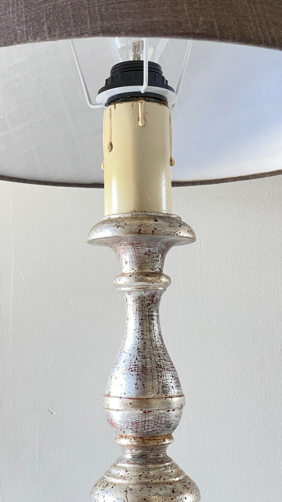 Image 1 of Lampe Bois Argenté "L'Acropole Paris"