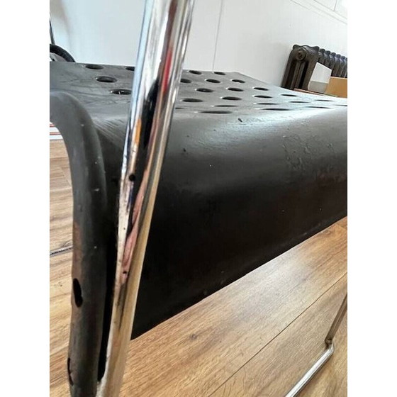 Image 1 of Ensemble de 4 chaises noires vintage Omstak par Rodney Kinsman