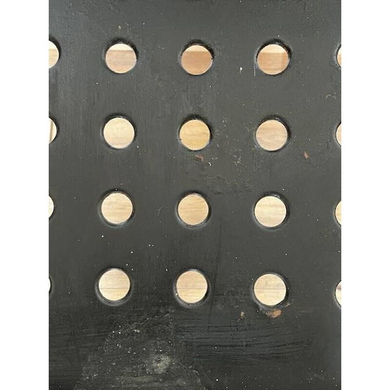 Image 1 of Ensemble de 4 chaises noires vintage Omstak par Rodney Kinsman