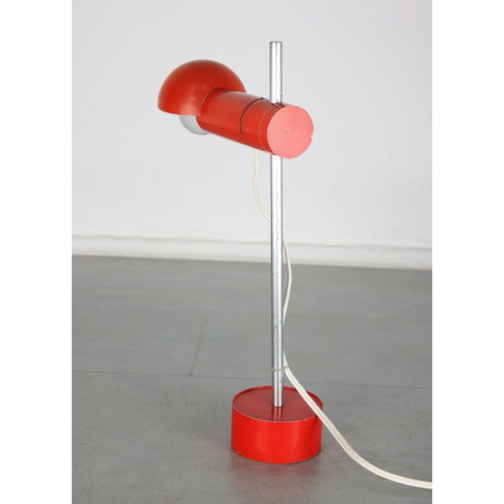 Image 1 of Lampe à poser rouge vintage
