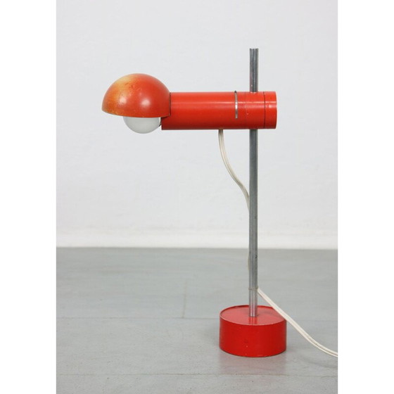Image 1 of Lampe à poser rouge vintage