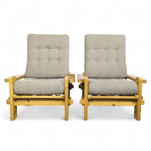 2x Fauteuils suédois "Dymling" par Yngve Ekström