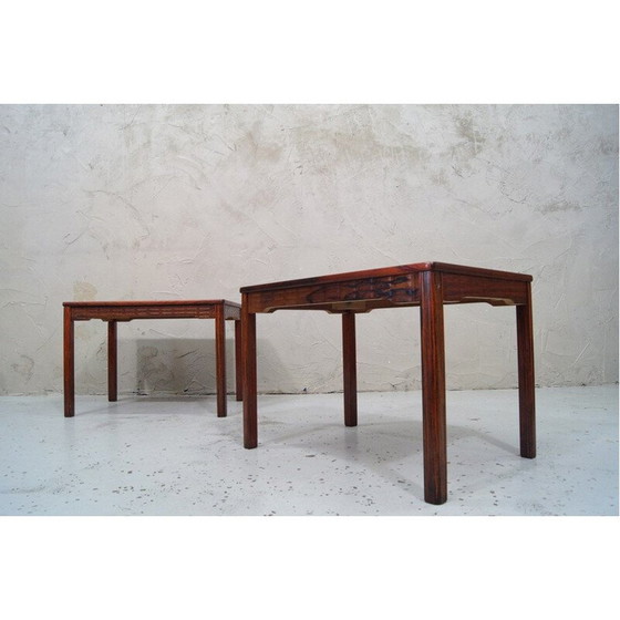 Image 1 of 2 tables d'appoint scandinaves vintage en bois de rose d'Alberts Tibro, 1970