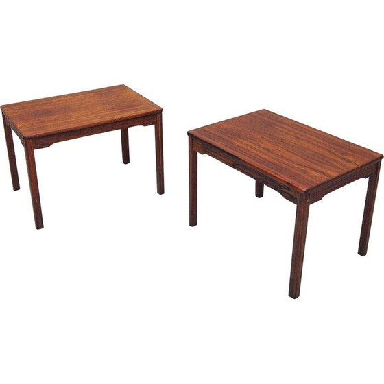 Image 1 of 2 tables d'appoint scandinaves vintage en bois de rose d'Alberts Tibro, 1970