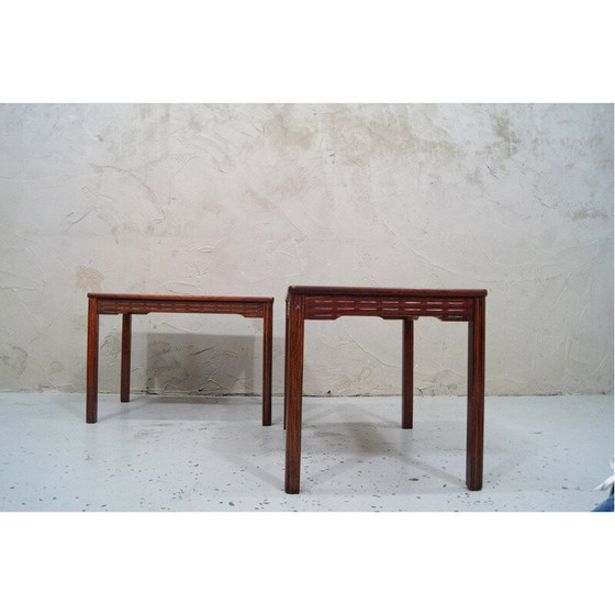 Image 1 of 2 tables d'appoint scandinaves vintage en bois de rose d'Alberts Tibro, 1970