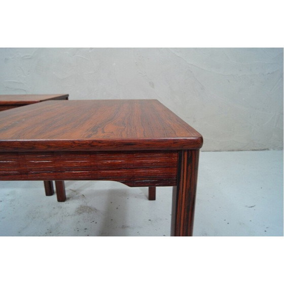 Image 1 of 2 tables d'appoint scandinaves vintage en bois de rose d'Alberts Tibro, 1970
