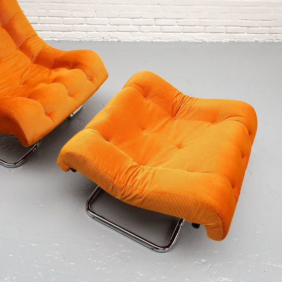 Image 1 of Fauteuil Lounge & Hocker '70S