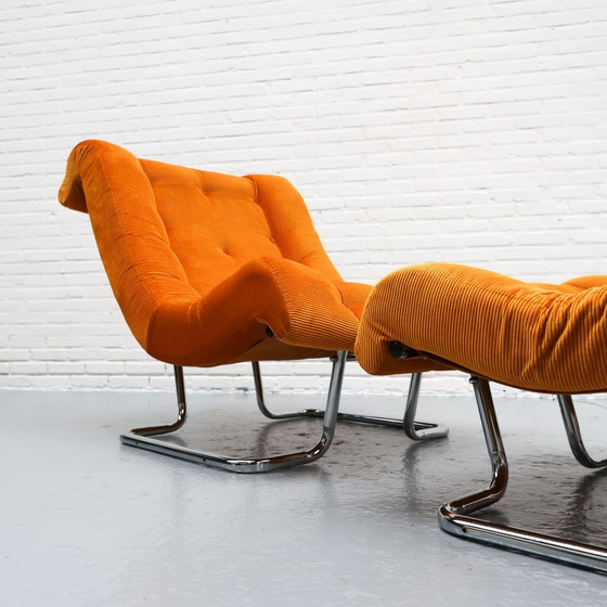 Image 1 of Fauteuil Lounge & Hocker '70S
