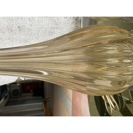 Image 1 of Paire de lampes vintage en verre de Murano par Toso