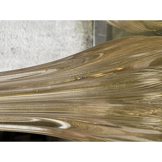 Image 1 of Paire de lampes vintage en verre de Murano par Toso