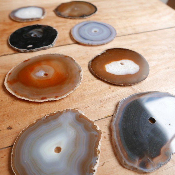 Image 1 of Lot de 6 sous-verres en pierre, France 1970