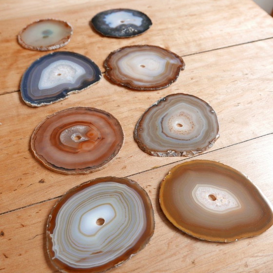 Image 1 of Lot de 6 sous-verres en pierre, France 1970