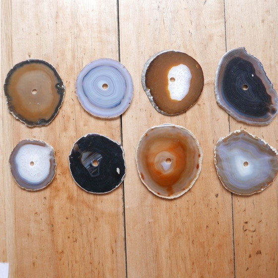 Image 1 of Lot de 6 sous-verres en pierre, France 1970