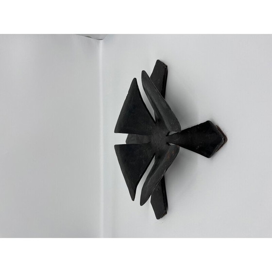 Image 1 of Chandelier vintage en fer forgé de style brutaliste, 1970