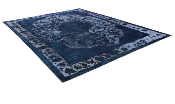 Image 1 of Tapis persan surteint Vintage Distressed Design contemporain