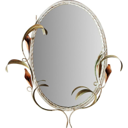 Miroir vintage en fer forgé, 1960