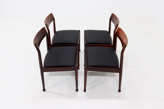 Image 1 of 4 X chaises de salle à manger vintage