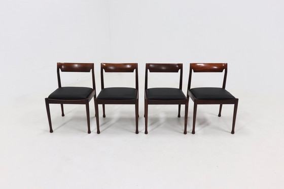 Image 1 of 4 X chaises de salle à manger vintage