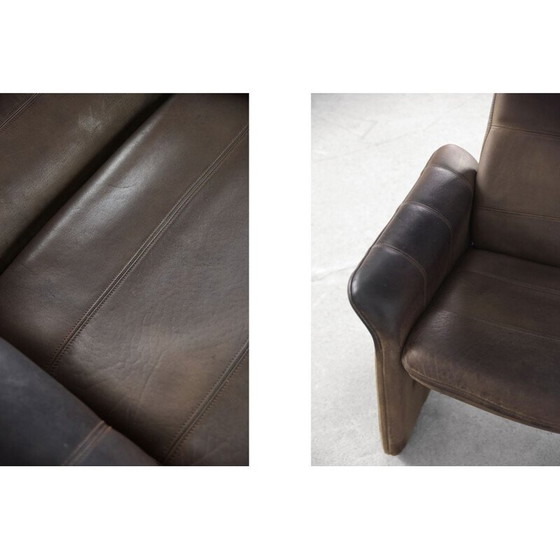 Image 1 of Fauteuil réglable en cuir de buffle vintage par De Sede, Suisse 1970