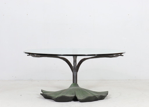 Table basse sculpturale/table basse de style Willy Daro, France, années 1980