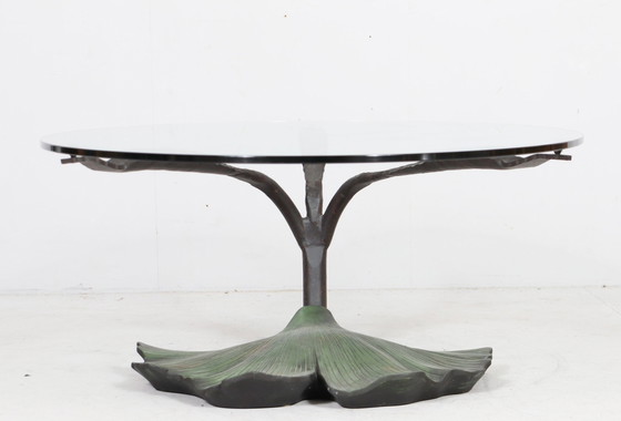 Image 1 of Table basse sculpturale/table basse de style Willy Daro, France, années 1980