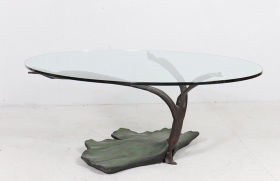 Image 1 of Table basse sculpturale/table basse de style Willy Daro, France, années 1980